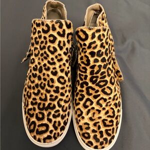 Leopard Print High-Top Booties